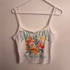 House of CB Floral Printed White Tank Top brand new!